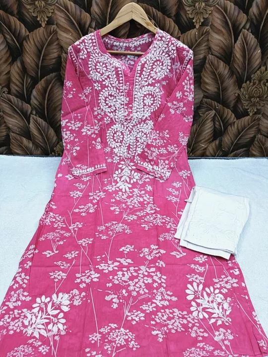 Mal cotton kurti  uploaded by fancy chikan  on 12/2/2022