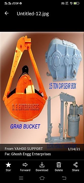 Gear box, brake, grab bucket uploaded by business on 1/27/2021