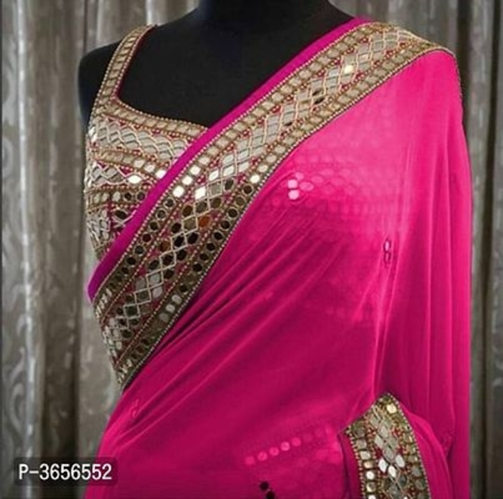 Mirror Border Embroidered Georgette Solid Sarees

 uploaded by Shop Online Buy now Low prices🛍️💸 on 12/2/2022