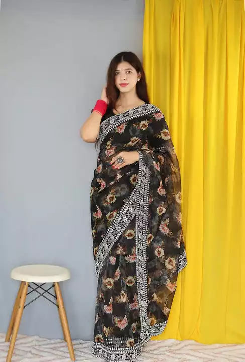Post image 9039220432

Here we go with beautiful Heavy Pure Organza digital Printed sarees for your upcoming festive or party or marriage entry....💁🏻🌷🧚🏻‍♀

It has all over work throughout border which work is made it with *9 MM Sequence work*.

Banglori Satin silk blouse with Work (image shown)

✅ Price (₹) 1000/-♥️ 
    
Ready Full stock🙂🙂

*Real Modeling*

*Dont Compare Low Quality Products*
Code 5133