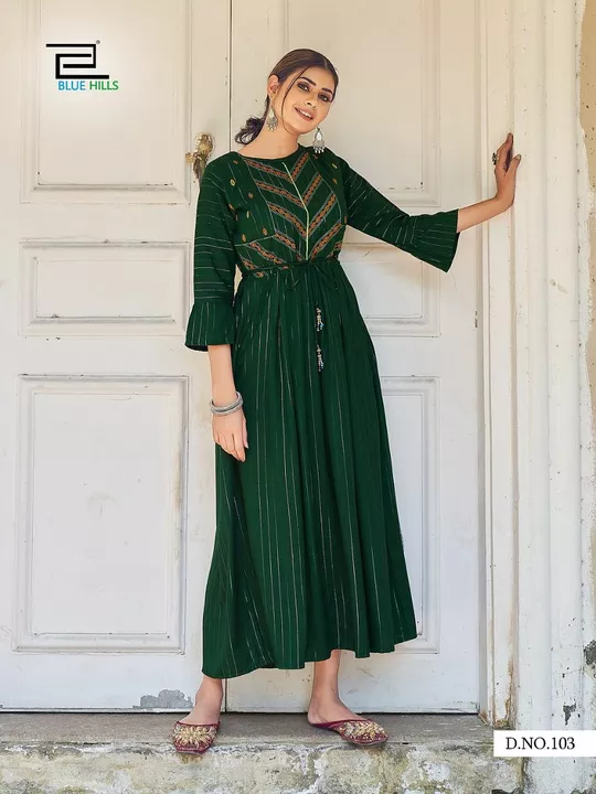 _Long Embroidery work gown with Fancy Sleeves Pattern_ uploaded by business on 12/3/2022
