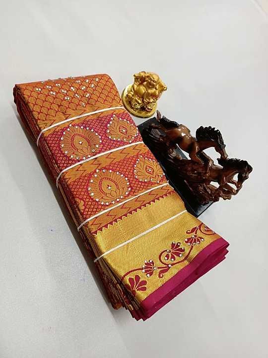 1500 stone semi bridal Saree❣️ uploaded by business on 1/28/2021