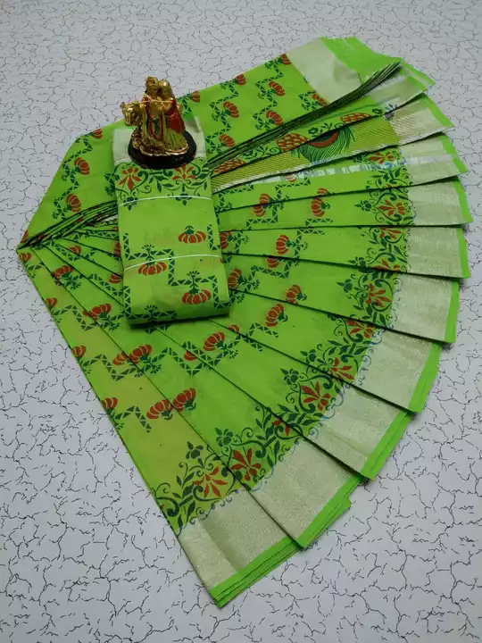 PRINTED COTTON SAREES uploaded by K.S. Fabrics on 12/3/2022