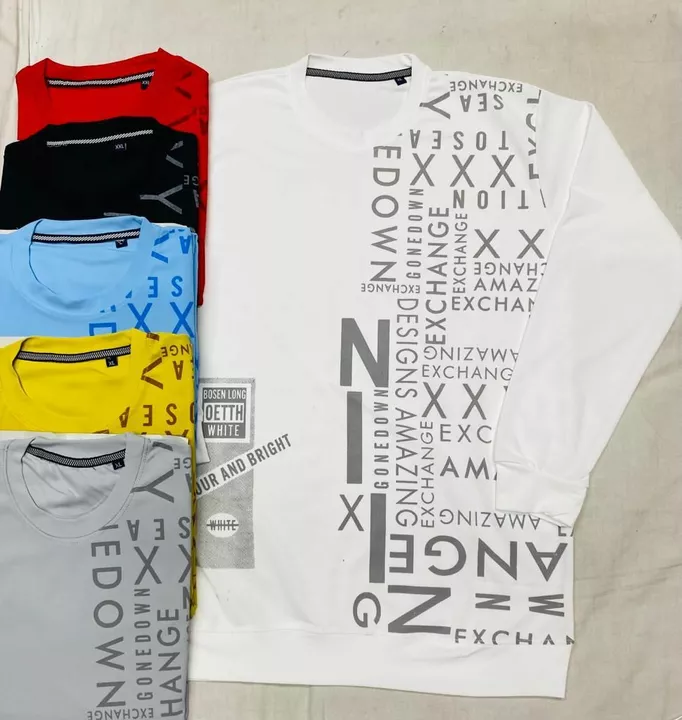 Men  full  sleeve T Shirt  uploaded by Pooja Garments  on 12/3/2022