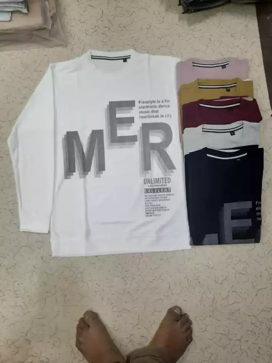 Men  full  sleeve T Shirt  uploaded by Pooja Garments  on 12/3/2022