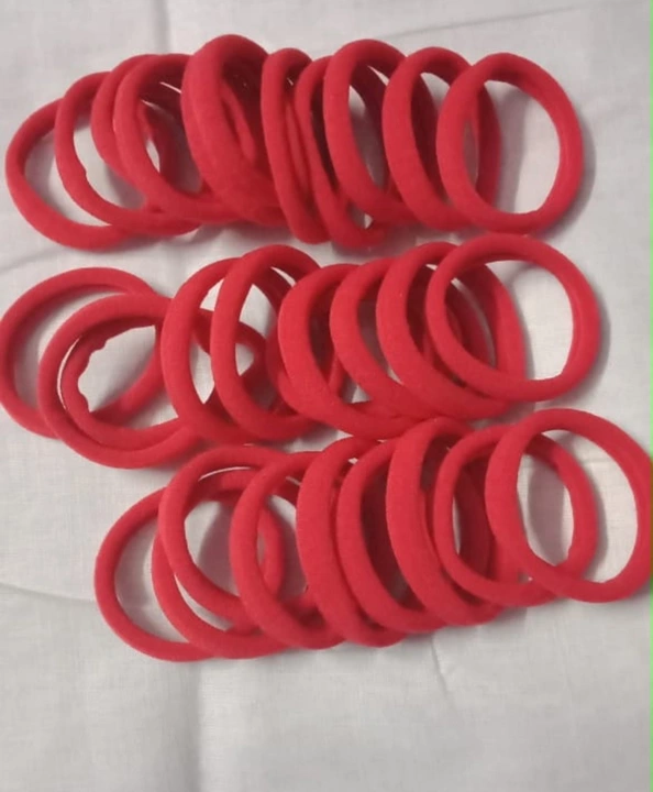 Red hair bands uploaded by Maa Kali Traders on 12/3/2022
