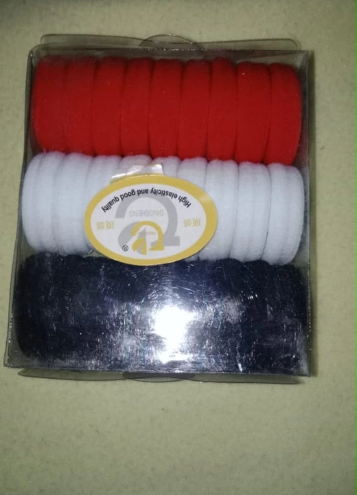 Black White and Red Hair bands uploaded by Maa Kali Traders on 12/3/2022