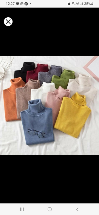 Post image I want to buy 2 pieces of 2*2 Rib Turtle neck T-shirt. My order value is ₹125. Please send price and products.