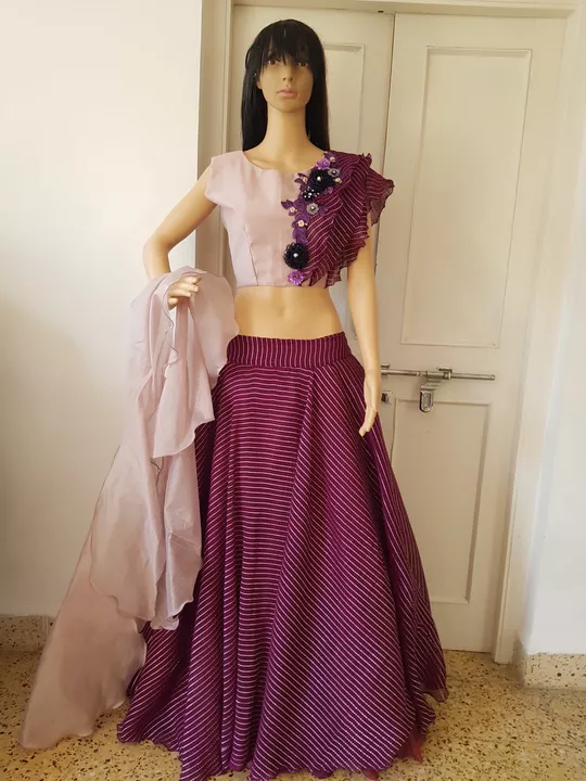 Digo pink with purple colour Designer Lehenga Choli  uploaded by business on 12/3/2022