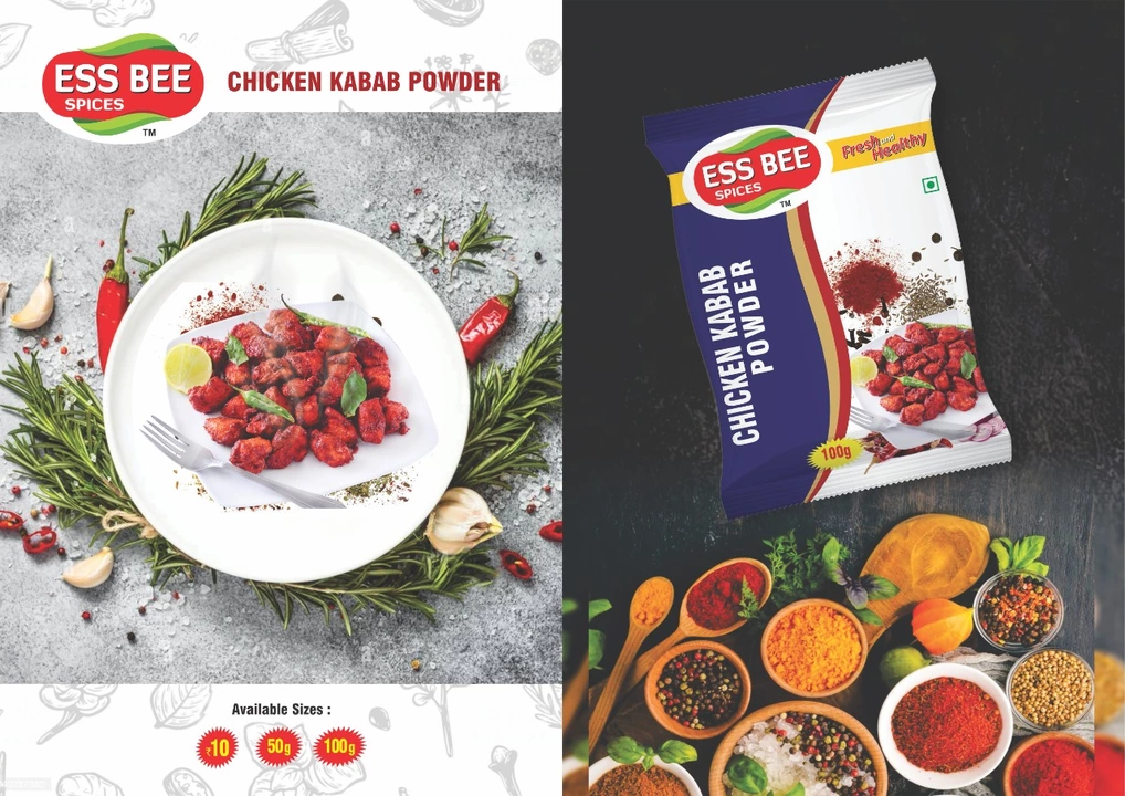 Chicken kabab powder uploaded by business on 12/3/2022