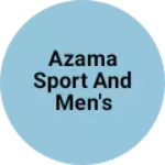 Business logo of Azama sport and men's wear