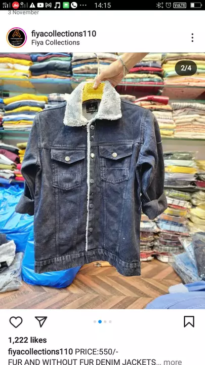 Denim jacket  uploaded by RP New collection on 12/3/2022