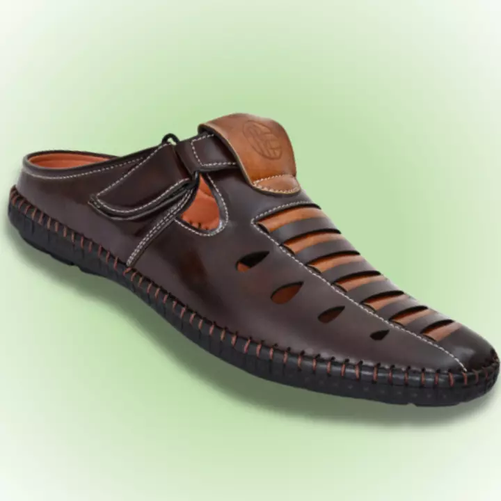 Lazy21 Synthetic Leather Brown 🤎 Comfort And Fashionable Trendy Casual Velcro Sandals For Men 😍🤩 uploaded by .lazy21.com on 12/3/2022