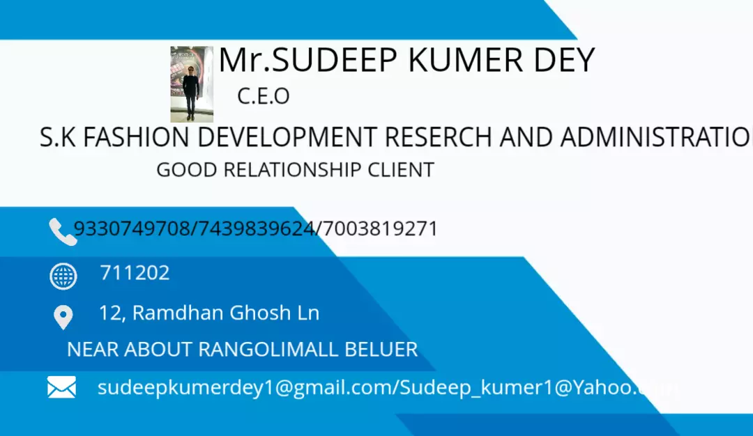 Visiting card store images of AK group of indestry DEVLOPMENT RESERCH AND ADMINI