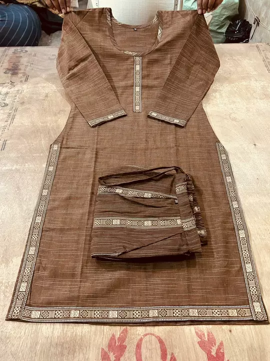 Khadi kurti with trouser  uploaded by business on 12/3/2022