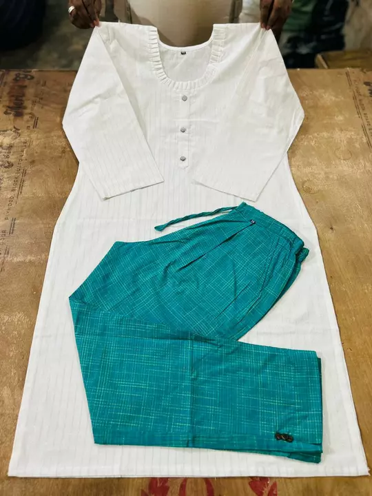 Khadi kurti with trouser  uploaded by business on 12/3/2022