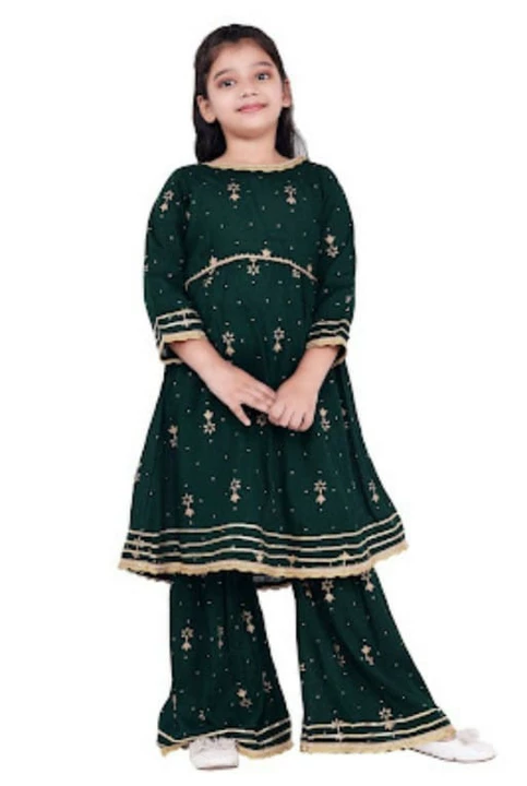Kids kurti with sharara uploaded by business on 12/3/2022