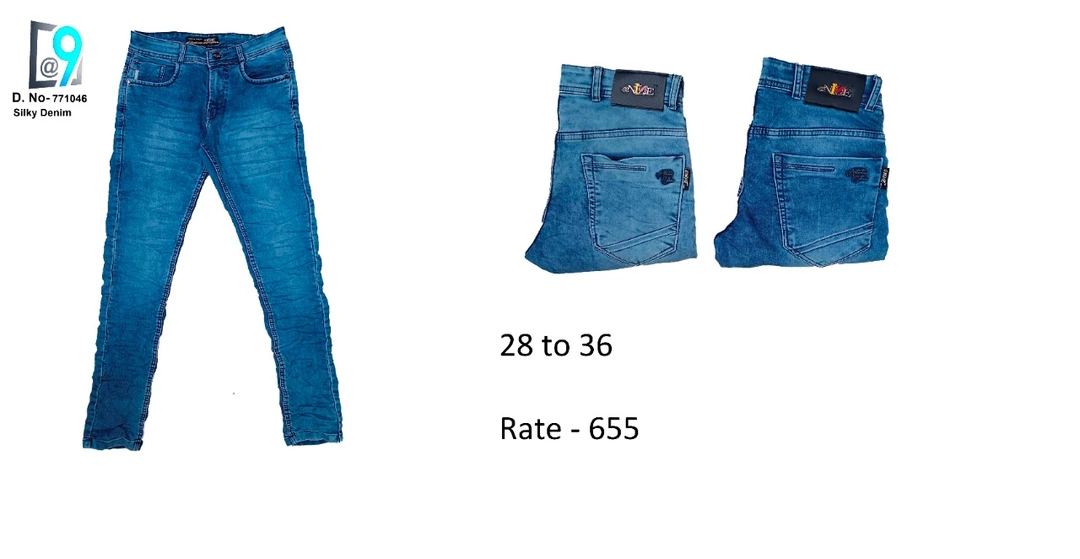 @Nine Silky Denim Faded Ankle Fit Jeans for men (771046C1to2) uploaded by BLACK DERBY on 12/3/2022