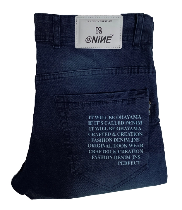 @Nine Knitted Denim Ankle Fit Torn Jeans for men (771038C2) uploaded by BLACK DERBY on 12/3/2022