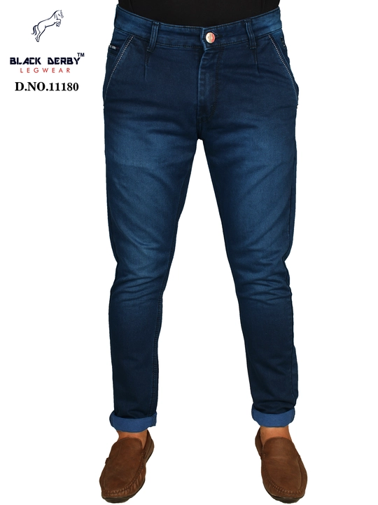 Black Derby Knitted Faded Slim fit Jeans for men (11180C3) uploaded by BLACK DERBY on 12/3/2022