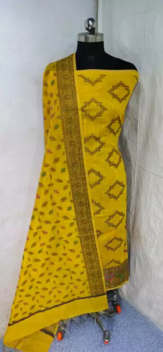 Banarsi coton suit uploaded by Suit vs saree on 12/3/2022