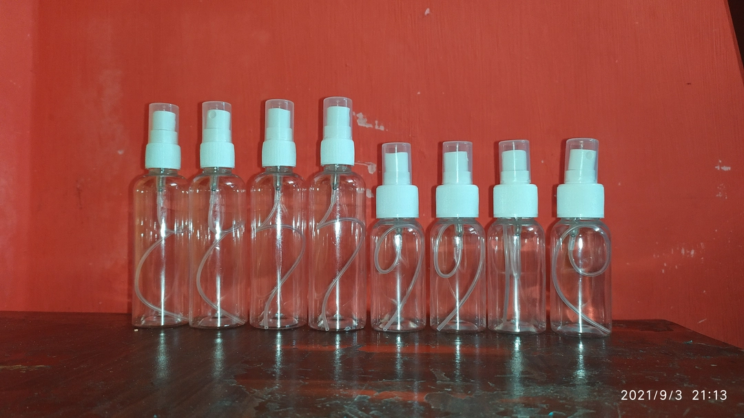 Spray bottle 50ml 100ml uploaded by PLP Production and Marketing Pvt Ltd on 12/3/2022