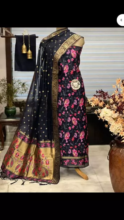 Banarasi suit uploaded by Z i silk fabrics on 12/3/2022