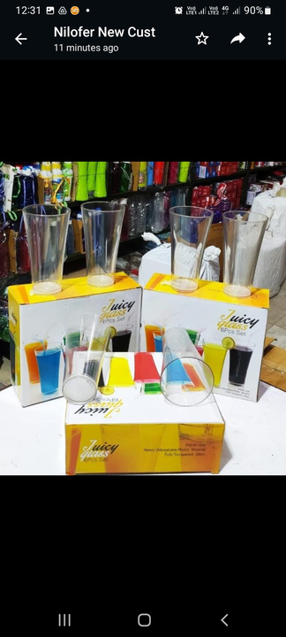 Unbreakable Juicy Glass 6 Pcs Box uploaded by business on 12/3/2022