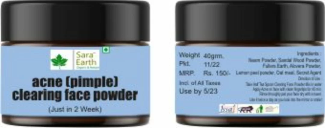 Saraearth Acne (pimple) removal powder uploaded by Ratanshreenaturals on 12/4/2022