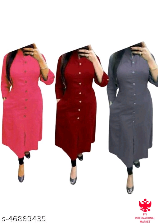 Post image I want 3 pieces of Kurti at a total order value of 700. I am looking for Trendy Voguish Kurtis
Name: Trendy Voguish Kurtis
Fabric: Cotton
Sleeve Length: Three-Quarter Sleeve. Please send me price if you have this available.