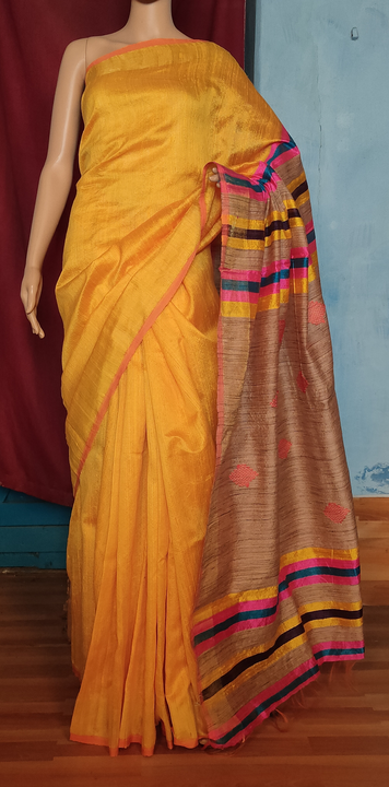 Post image Hey! Checkout my new product called
Tasar dupion raw silk saree .