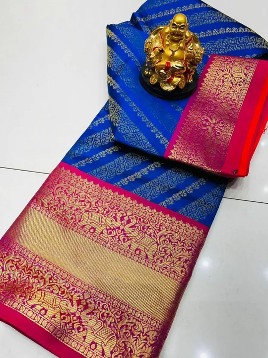 Kanchipuram Handloom Weaving Silk Saree uploaded by Gulmahor Collection on 12/4/2022