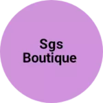 Business logo of SGS boutique