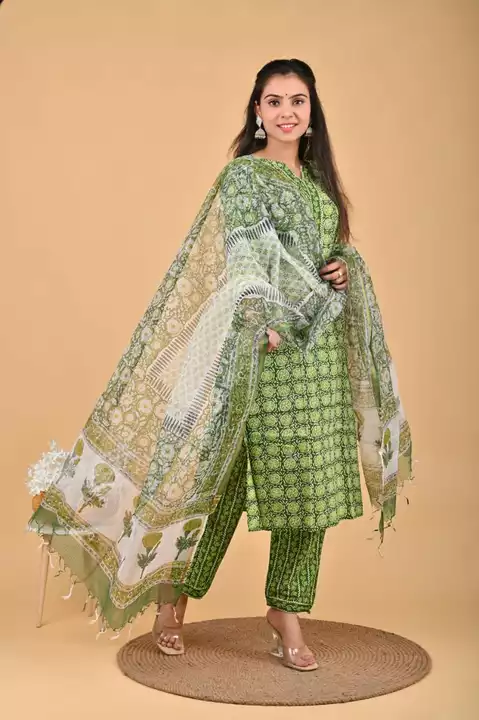 Cotton suit with dupatta  uploaded by Haksv on 12/4/2022