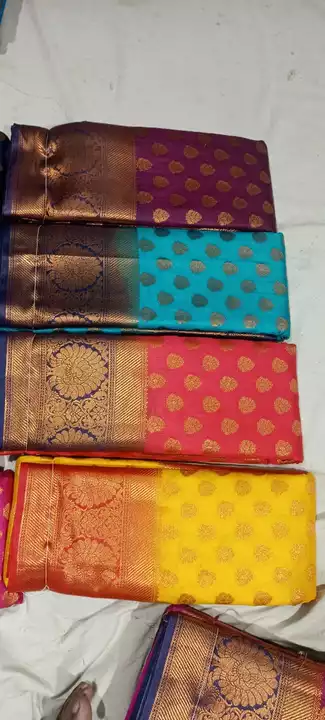 Hand dyeing saree banarsi semi silk uploaded by Business on 12/4/2022