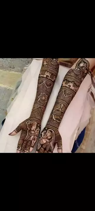 Bridal mehandi design uploaded by Manish mehandi artist on 12/4/2022