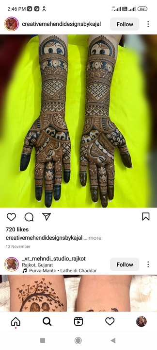 Bridal mehandi design uploaded by Manish mehandi artist on 12/4/2022