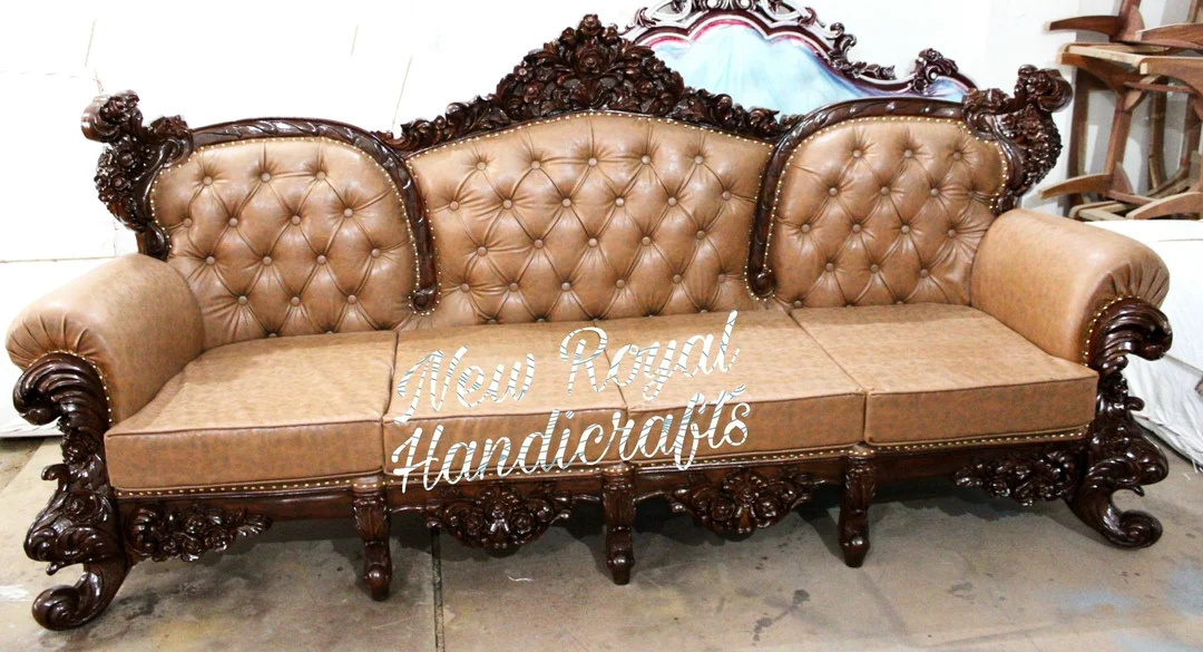 Solid Teak wood sofa uploaded by business on 12/4/2022