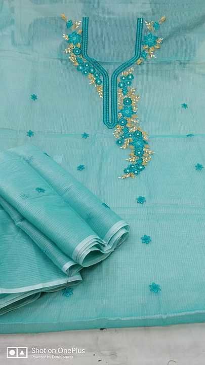 Kota doriya embroidery suits  uploaded by Kota saree sangam on 1/28/2021