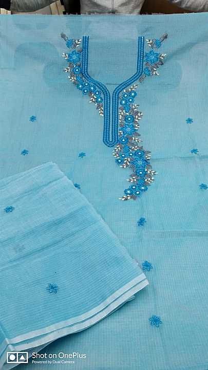 Kota doriya embroidery suits  uploaded by Kota saree sangam on 1/28/2021