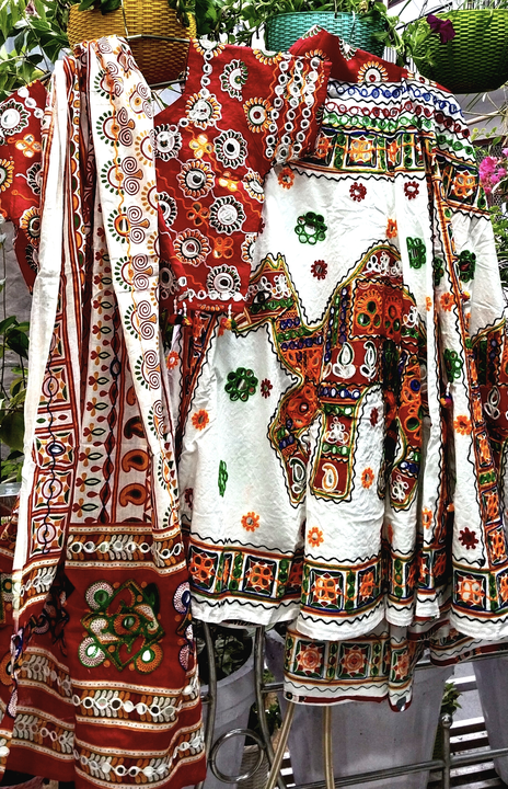 Cotton chaniya choli, camel embroidery work  uploaded by RISE UP on 12/4/2022