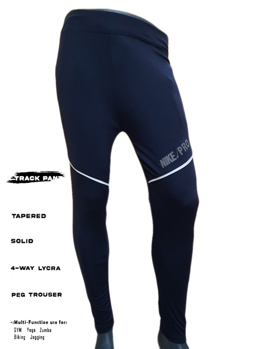 Fancy Solid 4Way Lycra Tailored Slim Fit Track Pant Navyblue uploaded by Chennai Exporters on 12/4/2022