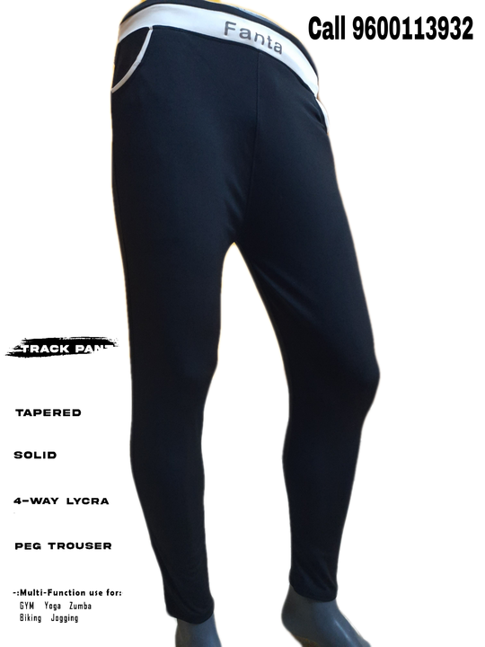Fancy Solid 4Way Lycra Tailored Slim Fit Track Pant Navyblue uploaded by Chennai Exporters on 12/4/2022