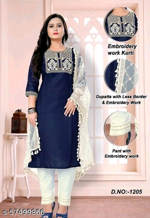 Cotton stylish kurti for women latest design  uploaded by Shri Ram fashion on 12/4/2022