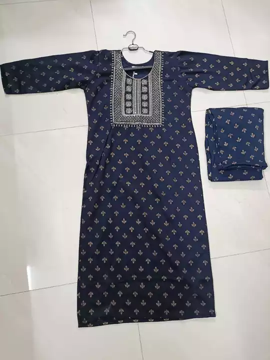 Beautiful kurti with pant. uploaded by business on 12/5/2022