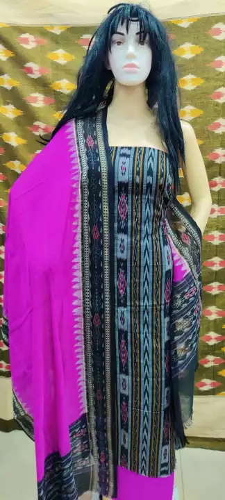 Sambalpuri Dress materials uploaded by Priya Fashion , Sambalpuri_Saree _kurti_ Dress on 12/5/2022