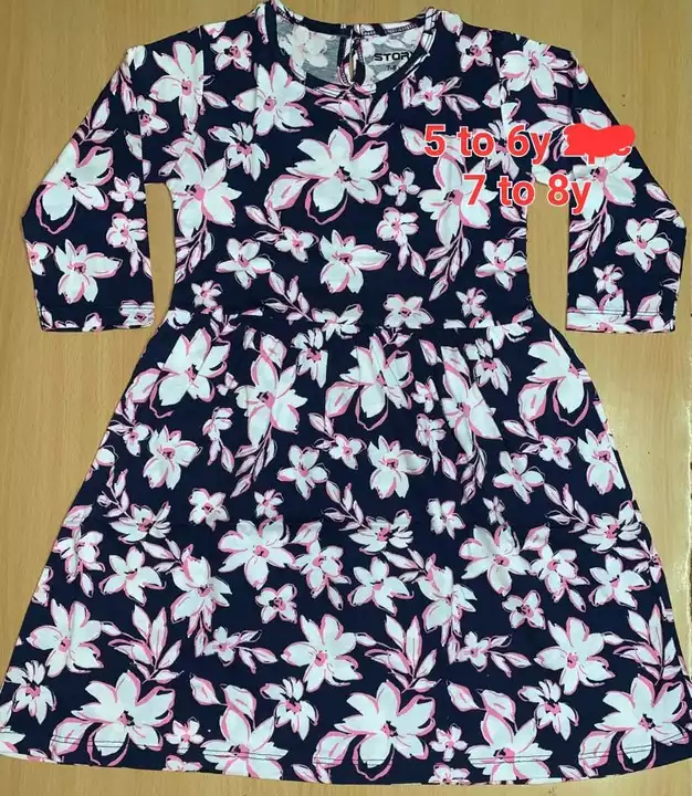 Full Sleeve kids frock.  Rck uploaded by pink Rose fashion Store  on 12/5/2022