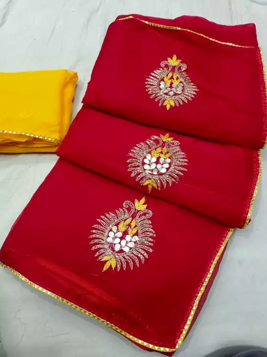 Organja febric saree  uploaded by All in one saree bazzar on 12/5/2022