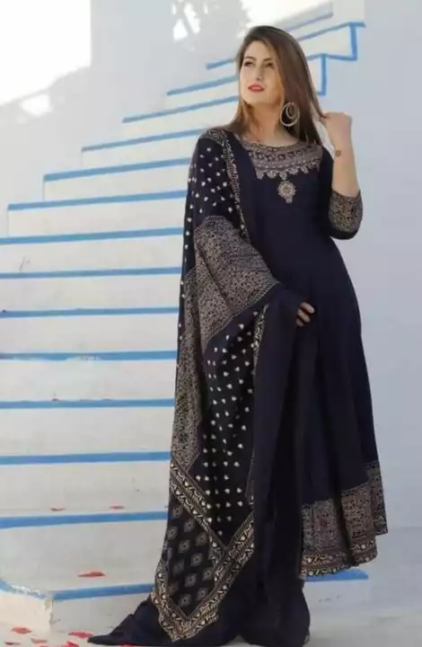 *2 piece highly designed Printed wear*
Stock Updated available.......

*Long Gown Kurti with dupatta uploaded by Julu art  on 12/5/2022