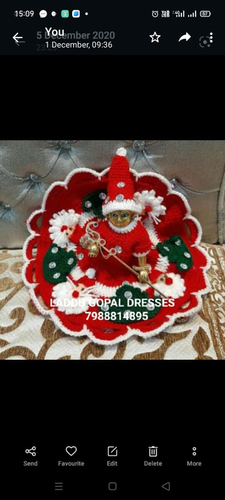 Product image of Laddu Gopal Dresses , price: Rs. 280, ID: laddu-gopal-dresses-01159ac3
